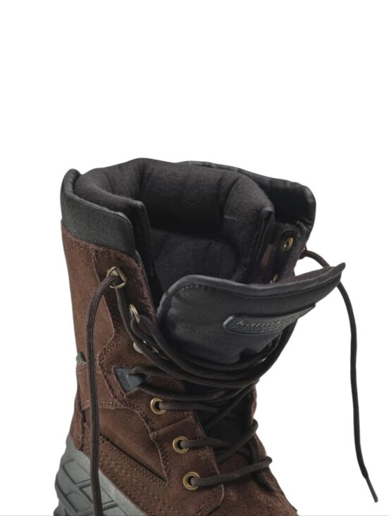 Kamik Nation Plus Waterproof Suede Insulated Winter Boot Men\'s 13 Brown Black main image 13